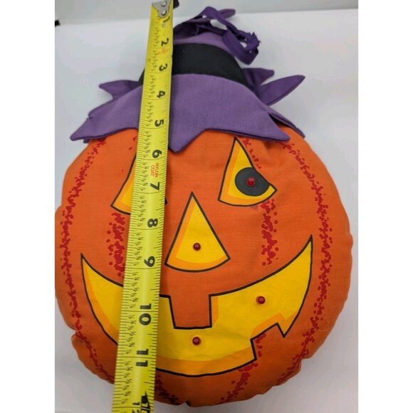 Vtg1991 Avon Light Up Jack O Lantern Pumpkin Plush 12” Halloween Decor READ - Picture 5 of 14